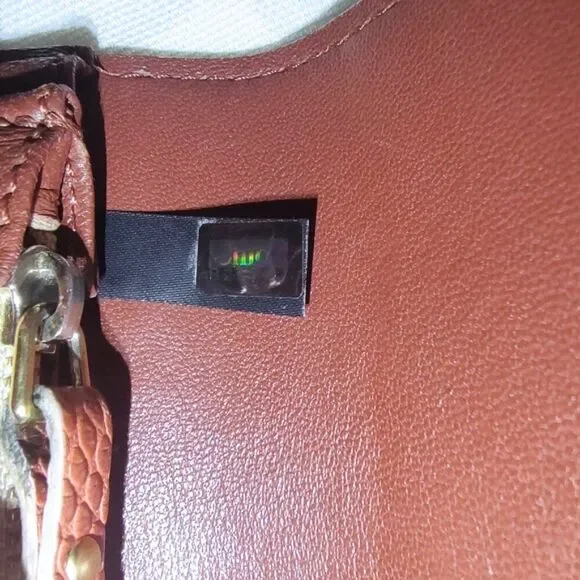 Chloe snake embossed leather flap long wallet w/dusty EUC - Picture 5 of 11